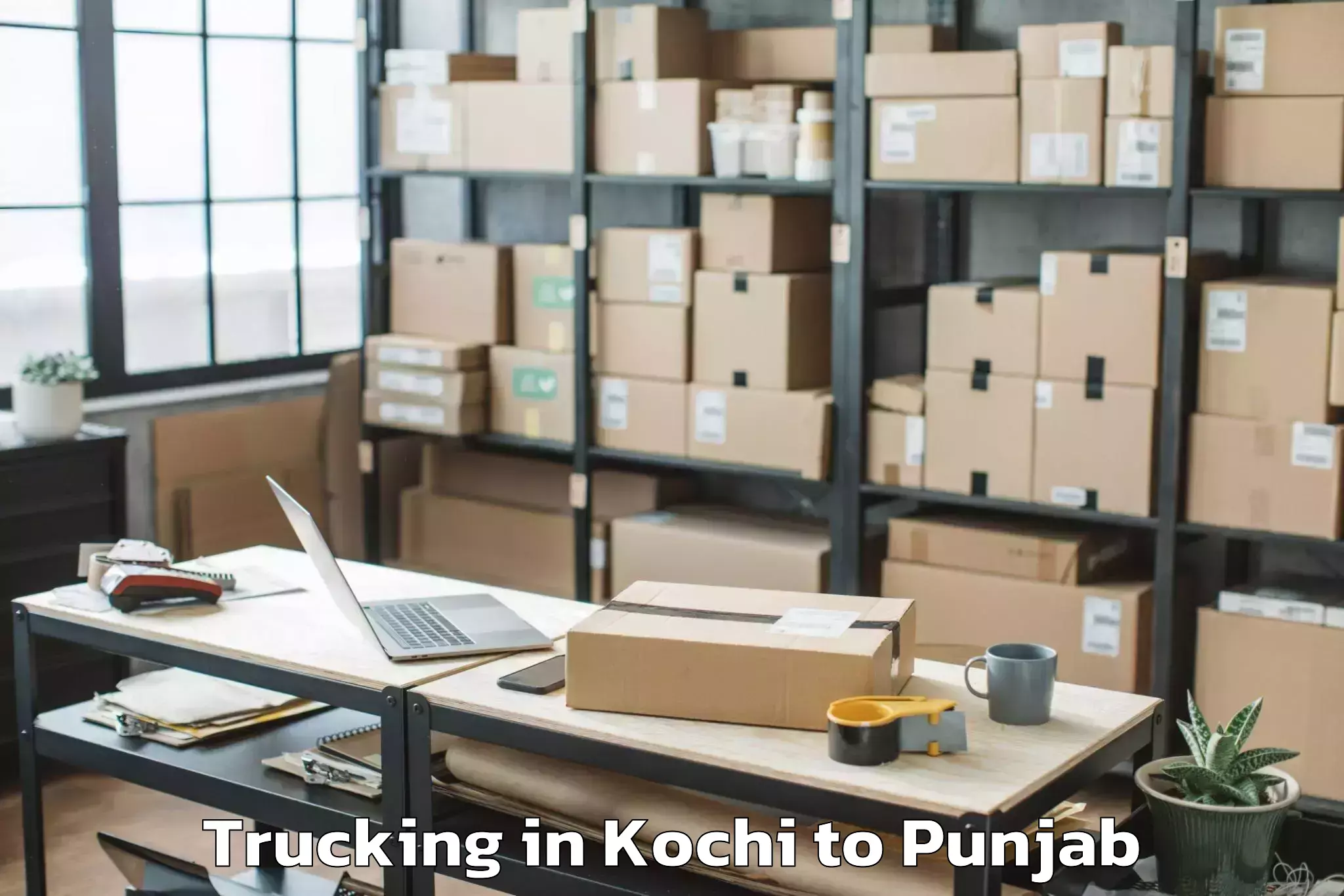 Efficient Kochi to Dera Baba Nanak Trucking